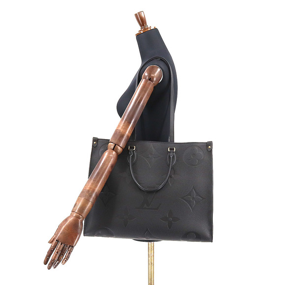 Louis Vuitton Monogram Implant Onthego GM 2 Way Tote Shoulder Bag Noir - Picture 9 of 9